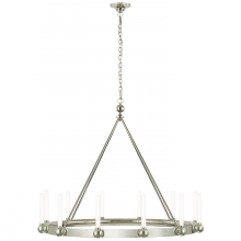 Visual Comfort & Co. Signature Collection TOB 5776PN-WG - Jeffery XL Ring Chandelier