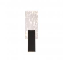  BWS27320-BK - Tryst 20in LED 3000K/3500K/4000K 120V-277V Wall Sconce in Black with Optic Haze Quartz