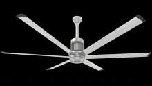 Big Ass Fans MK-I61-071806A727I12 - Ceiling Fan Kit, i6, 84", 100-277V/1PH, WiFi/BLE, Indoor, 0.05HP, 125W, Universal Mount