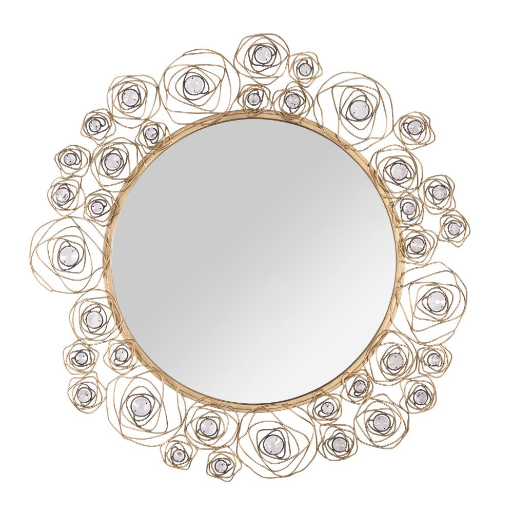Ethereal Rose 38-in Wall Mirror - Havana Gold Ombre