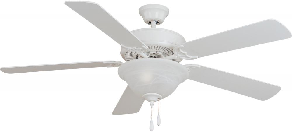 52" Matte White Ceiling Fan