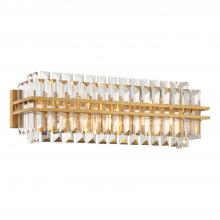 Crystorama HAY-1413-AG - Hayes 4 Light Aged Brass Sconce