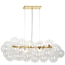 Dainolite CMT-418HP-CLR-AGB - 10 Light Halogen Horizontal Pendant, Aged Brass with Clear Glass