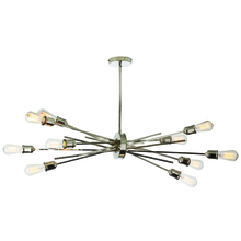 Dainolite NEB-3910HP-BC - 10 Light Horizontal Pendant, Burnished Chrome Finish