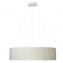 Dainolite CRA-2432LEDC-WH - 32W Chandelier Matte White with White Ribbon