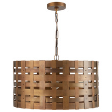  330441PA - Alta 4LT Woven Metal Drum Pendant