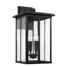 Capital Canada 943843BK - 4 Light Outdoor Wall Lantern