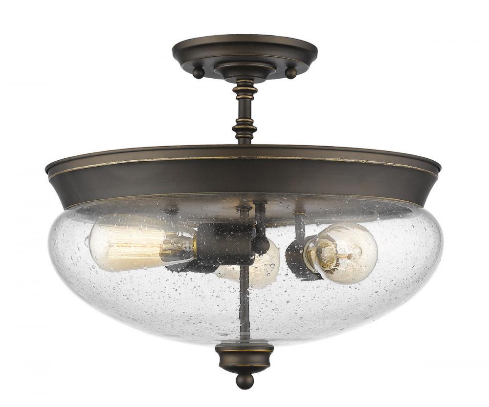 3 Light Semi Flush Mount