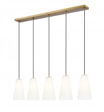  3043P6-5L-MGLD - 5 Light Linear Chandelier