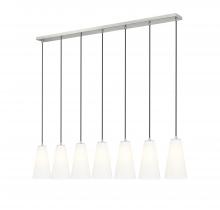  3043P6-7L-BN - 7 Light Linear Chandelier