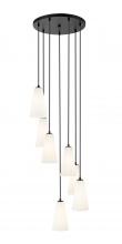  3043P6-7R-MB - 7 Light Chandelier