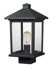  531PHMS-BK - 1 Light Outdoor Post Mount Fixture