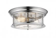 Z-Lite 727F13-CH - 2 Light Flush Mount