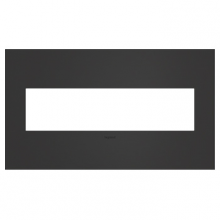 Legrand Canada AWC4GSBL4 - Satin Black, 4-Gang  Wall Plate