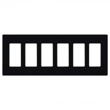  CW-6-BL - CLARO WALLPLATE 6 GNG BLACK