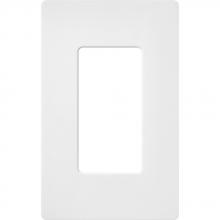  SC-1-SW - SATIN COLOR 1-GANG WALLPLATE SNOW