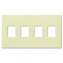  VWP-4-AL - VAREO WALLPLATE 4GNG ALMOND