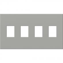 Lutron Electronics VWP-4-GR - VAREO WALLPLATE 4GNG GRAY