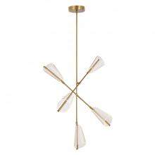  CH62737-BG/LG - Mulberry 37-in Brushed Gold/Light Guide LED Chandeliers