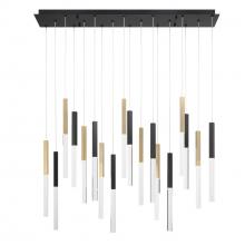  46771-025 - Benicio 18 Light Chandelier in Gold & Black