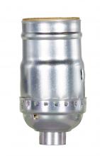  80/1563 - Standard Keyless Socket; 1/8 IPS; Aluminum; Nickel Finish; 660W; 250V; Push-In Terminal; With Strain