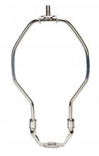  90/2028 - Light Duty Harp; Polished Nickel Finish; 5" Height; 1/8 IP Saddle; 1/4-27 Thread; 125 Carton