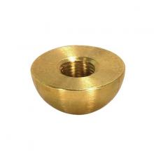  90/2095 - Brass Half Ball; Unfinished; 8/2 Tap; 1/2" Diameter