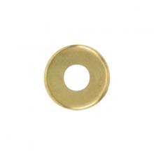  90/2140 - Turned Brass Check Ring; 1/8 IP Slip; Burnished And Lacquered; 5/8" Diameter