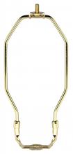  90/920 - Heavy Duty Harp; Polished Brass Finish; 8" Height; 1/8 IP Saddle; 1/4-27 Thread; 125 Carton