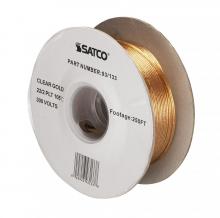  93/133 - Lamp And Lighting Bulk Wire; 22/2 SPT-1 105C Wire; 250 Foot/Spool; Clear Gold