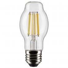 Satco Products Inc. S21336 - 8 Watt BT15 LED; Clear; Medium base; 90 CRI; 5000K; 120 Volt