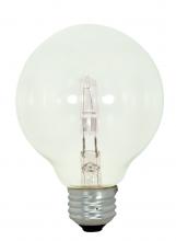 Satco Products Inc. S2437 - 43 Watt; Halogen; G25; Clear; 1000 Average rated hours; 750 Lumens; Medium base; 120 Volt