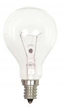  S2740 - 40 Watt A15 Incandescent; Clear; Appliance Lamp; 1000 Average rated hours; 420 Lumens; Candelabra