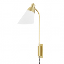  5831-AGB - 1 LIGHT WALL SCONCE WITH PLUG