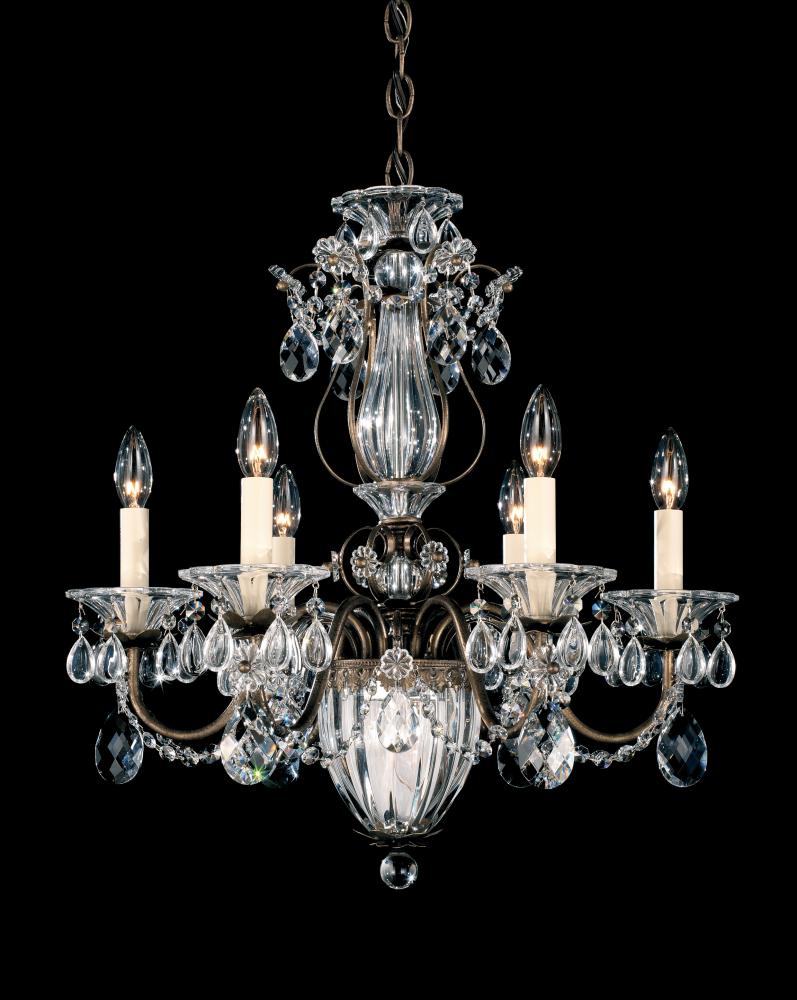 Bagatelle 7 Light 120V Chandelier in Aurelia with Clear Heritage Handcut Crystal