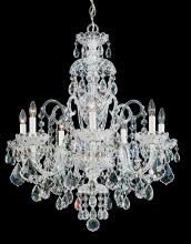 Schonbek 1870 6811-211H - Olde World 7 Light 120V Chandelier in Aurelia with Clear Heritage Handcut Crystal