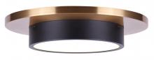  LFM212B12BKG - MODI, LFM212B12BKG, MBK + GD Color, 12" LED Flush Mount, Acrylic, 20W LED (Integrated), Dimmable