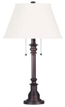  ITL2121B31ORB - Nevan 2 Light Table Lamp with Oil Rubbed Bronze Finish and White Shade