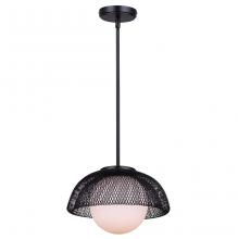  IPL2028B01BK - EMERICH, IPL2028B01BK, MBK Color, 1 Lt Rod Pendant, Dual Mount, Flat Opal Glass, 60W Type A