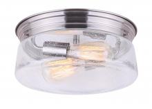  IFM679A12BN - Albany 2 Light Flush Mount, Nickel Finish