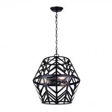 Canarm ICH635B03BK17 - MAUD, ICH635B03BK17, MBK Color, 3 Lt 16.5" Wide Chandelier, 100W Type A, 16.5" W x 17.5"