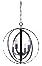 Canarm ICH182B04BK18 - MERIDIAN, ICH182B04BK18, 4 LT 18" Chandelier