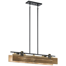 Kichler 44180BKT - Ridgewood 5 Light Linear Chandelier Textured Black