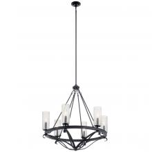 Kichler 52009BK - Krysia™ 6 Light Chandelier Black