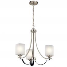 Kichler 52275NI - Tula™ 3 Light Convertible Chandelier Brushed Nickel