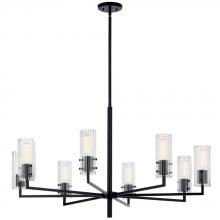  52680BK - Velestino 40.25" 8-Light Chandelier in Black