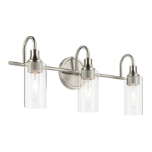 Kichler 55211NI - Kavi 23" 3-Light Vanity Light with Clear Glass in Brushed Nickel