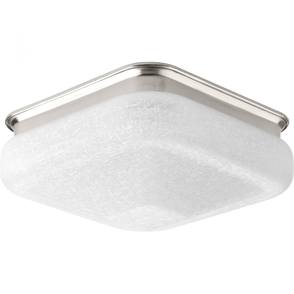 One-Light 11-1/2" LED Square Glass Flush Mount