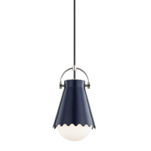 Mitzi by Hudson Valley Lighting H351701S-PN/NVY - 1 LIGHT SMALL PENDANT