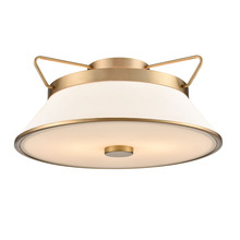 Artcraft AC11833BB - Layla Semi Flushmount Brushed Brass